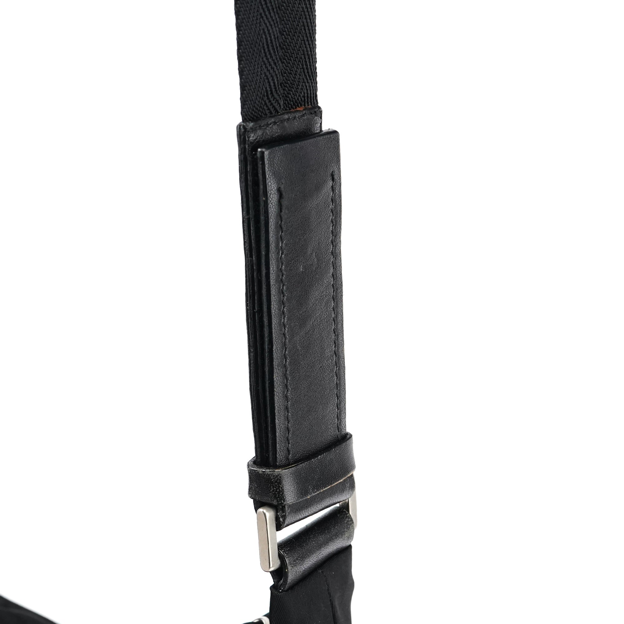 Black Tessuto Nylon Shoulder Bag