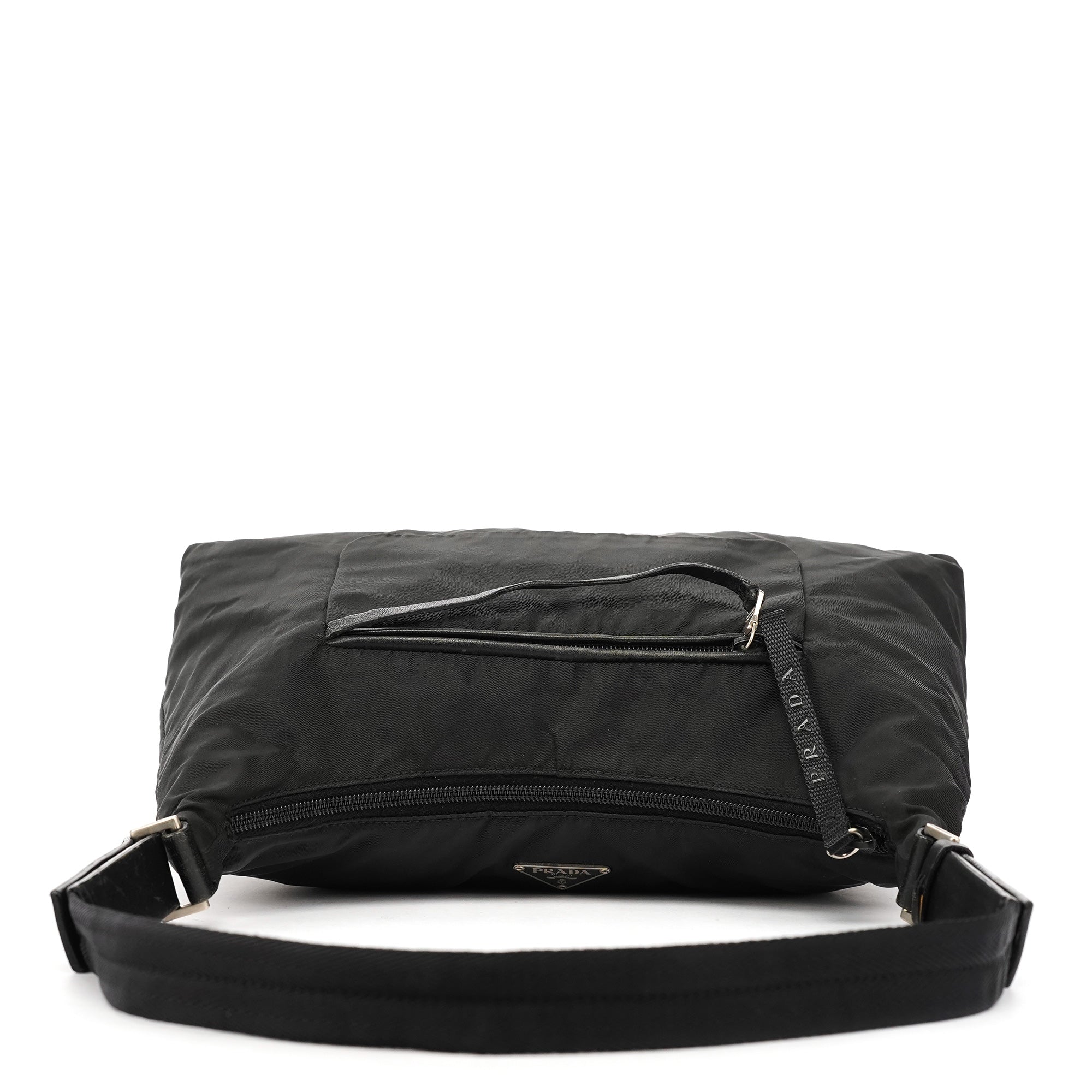 Black Tessuto Nylon Shoulder Bag