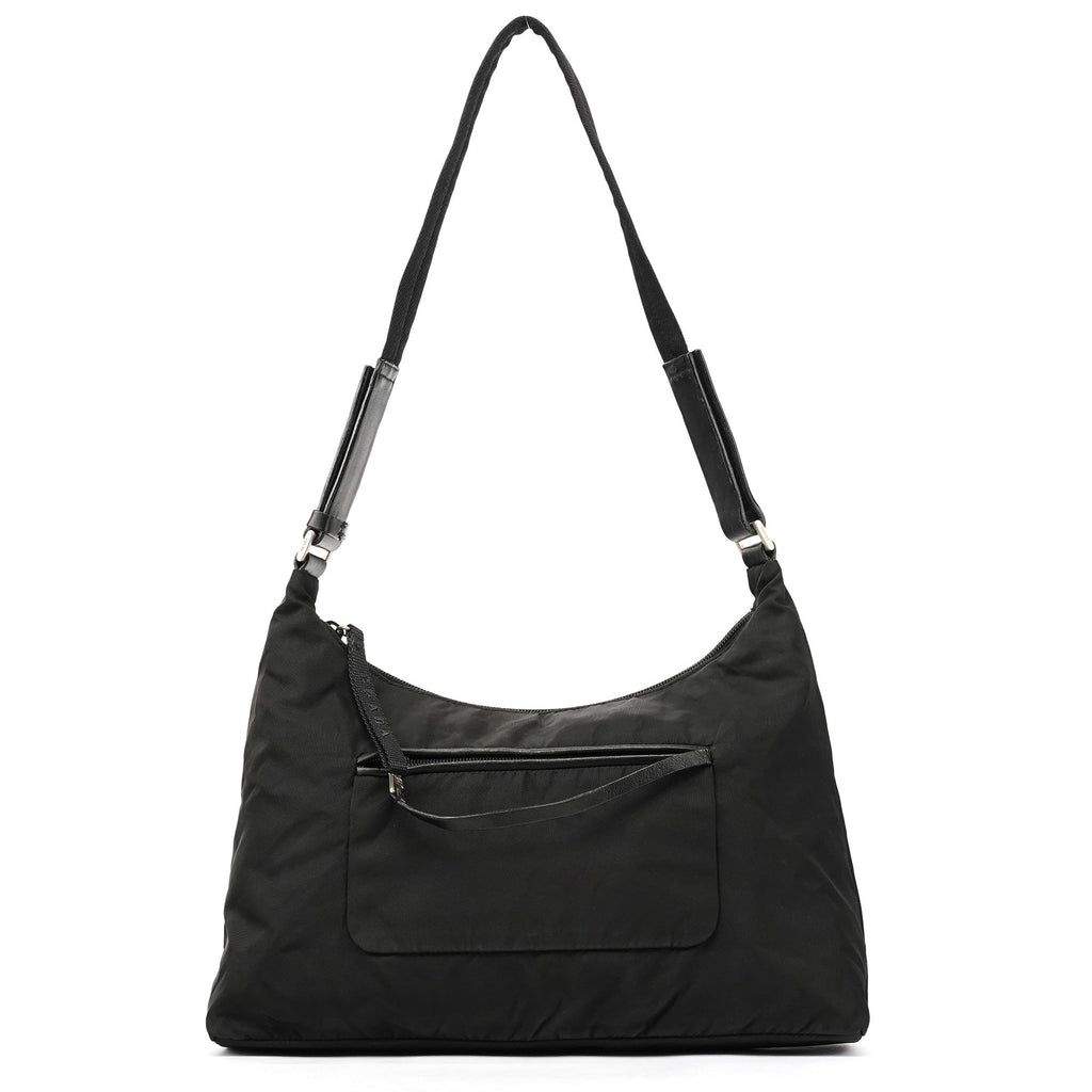 Black Tessuto Nylon Shoulder Bag