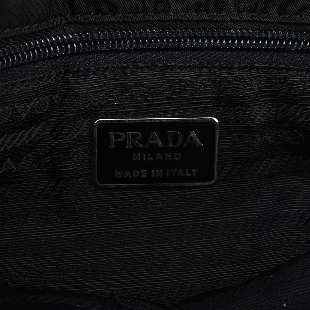 Black Tessuto Nylon Shoulder Bag