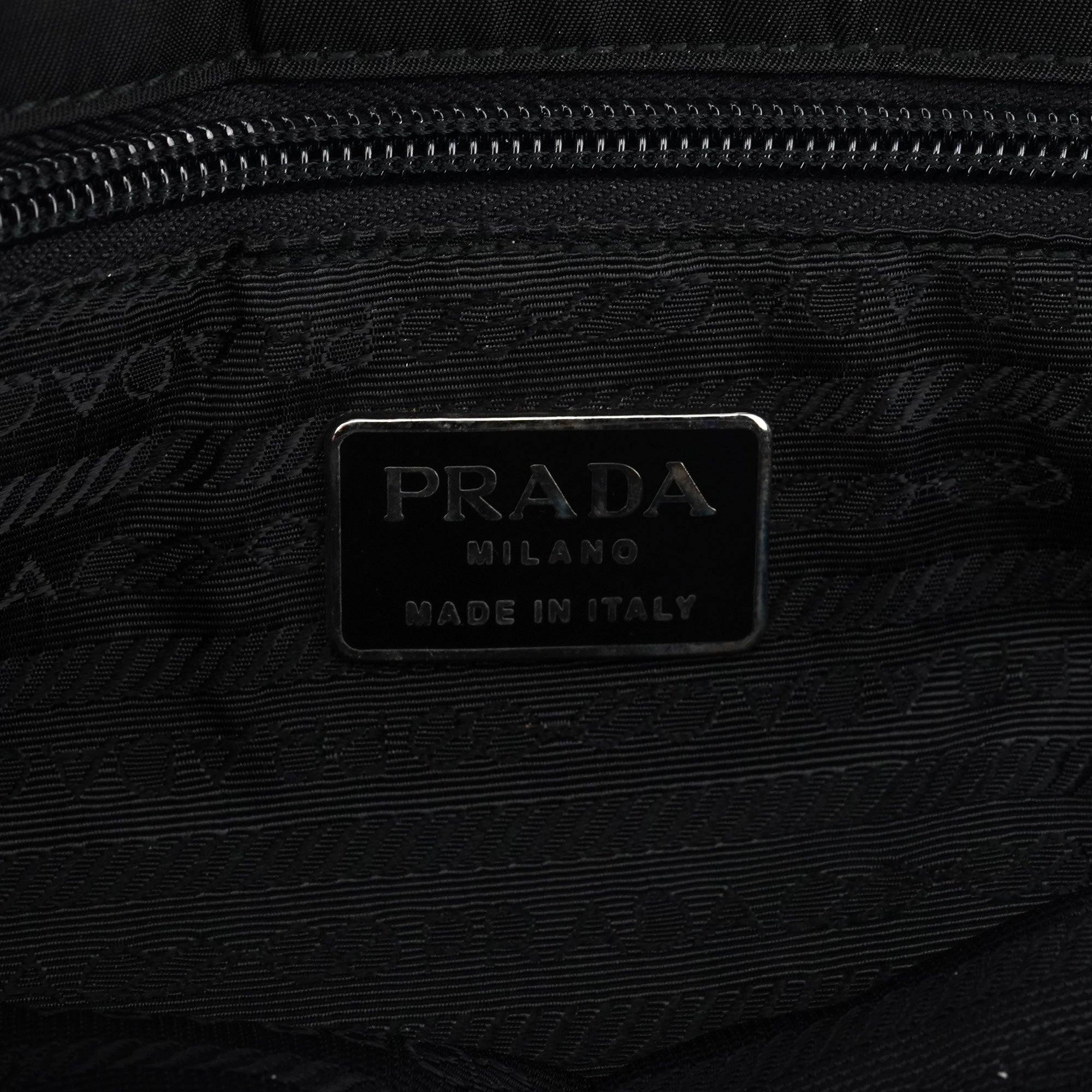 Black Tessuto Nylon Shoulder Bag