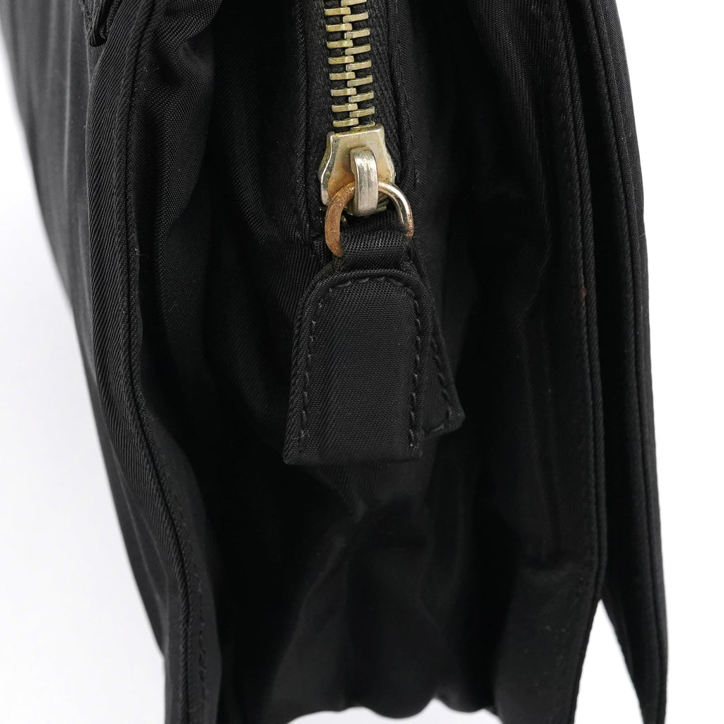 Black Tessuto Nylon Shoulder Bag