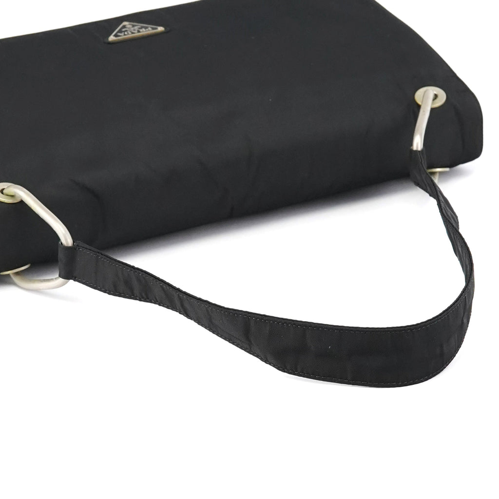 Black Tessuto Nylon Shoulder Bag