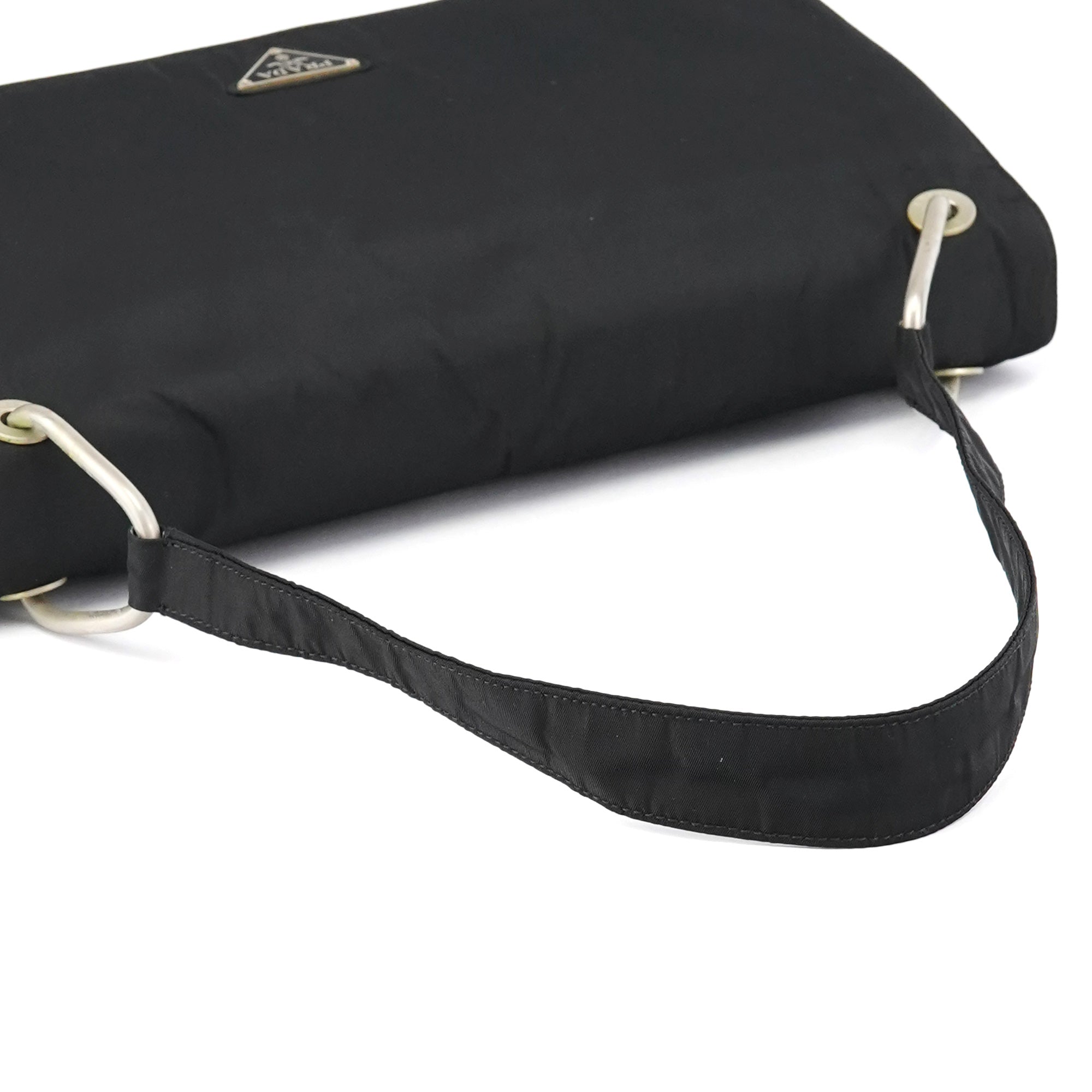 Black Tessuto Nylon Shoulder Bag