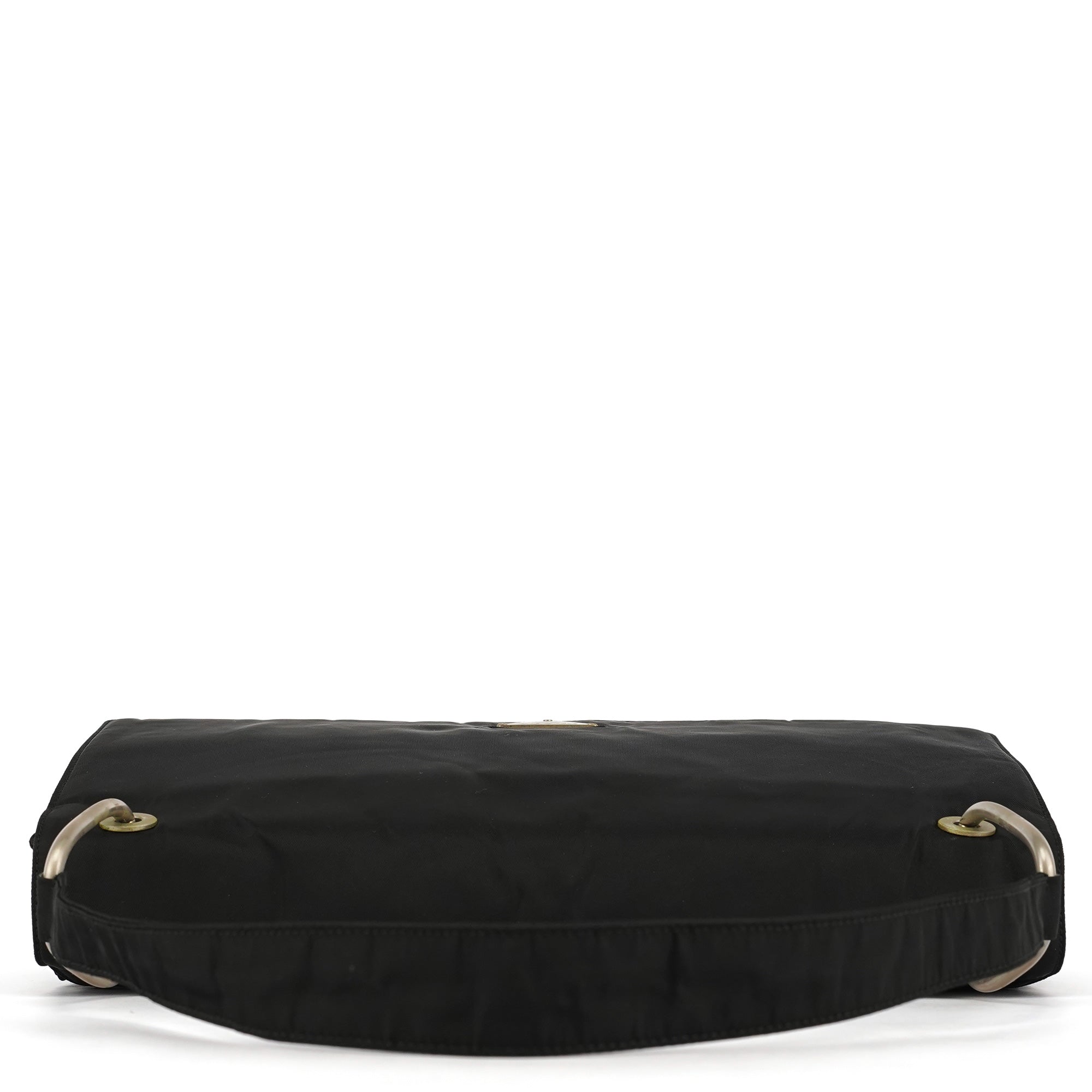 Black Tessuto Nylon Shoulder Bag