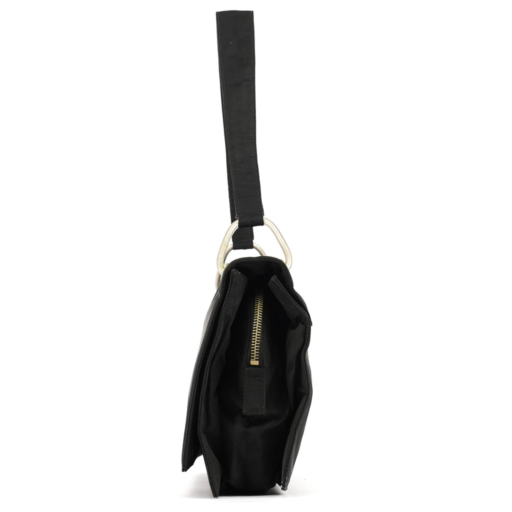 Black Tessuto Nylon Shoulder Bag