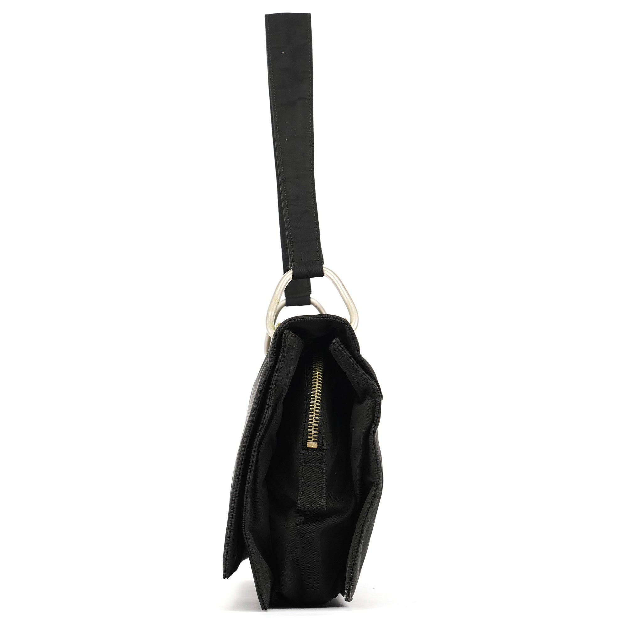 Black Tessuto Nylon Shoulder Bag