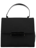 Black Tessuto Nylon Top Handle Bag