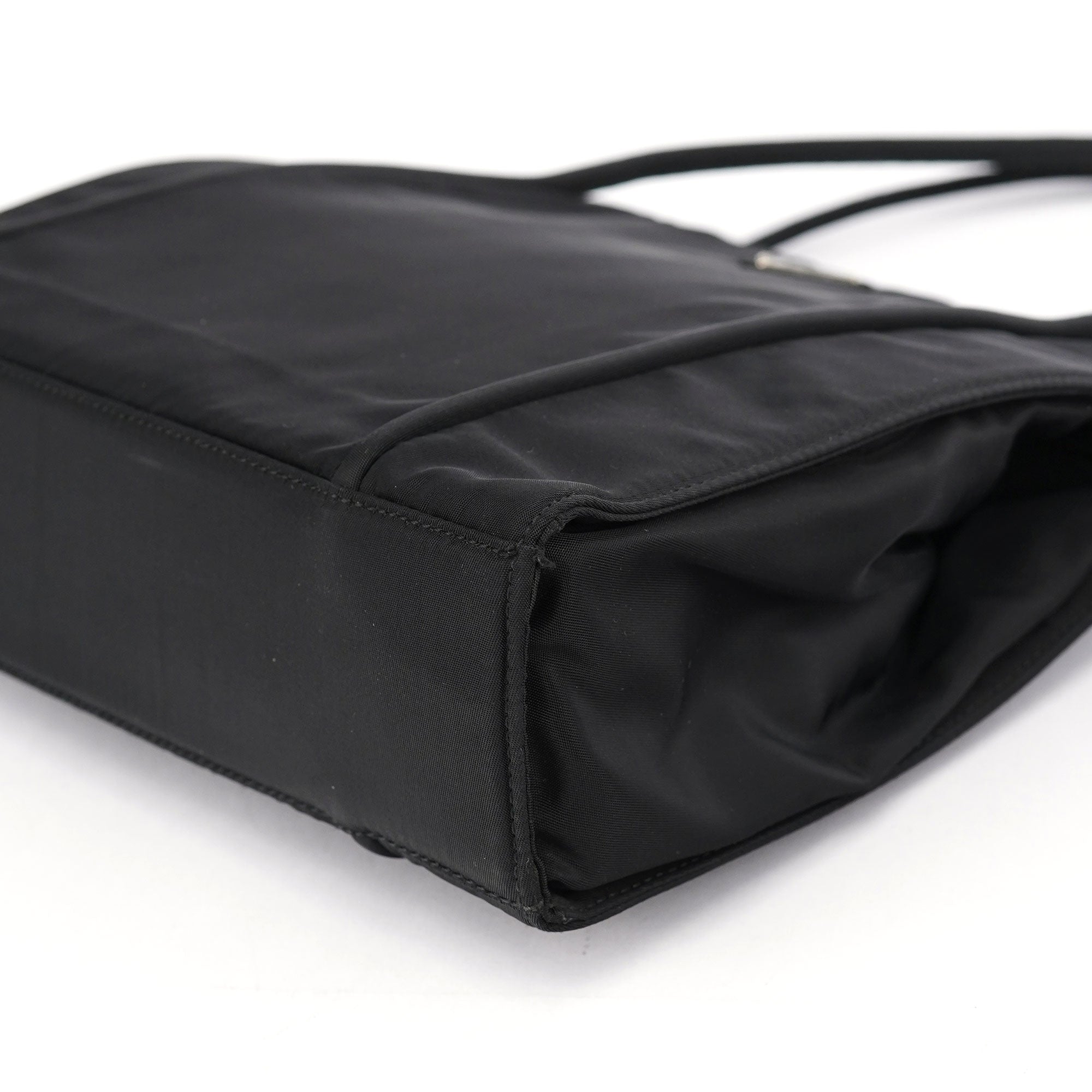 Black Tessuto Nylon Tote Bag