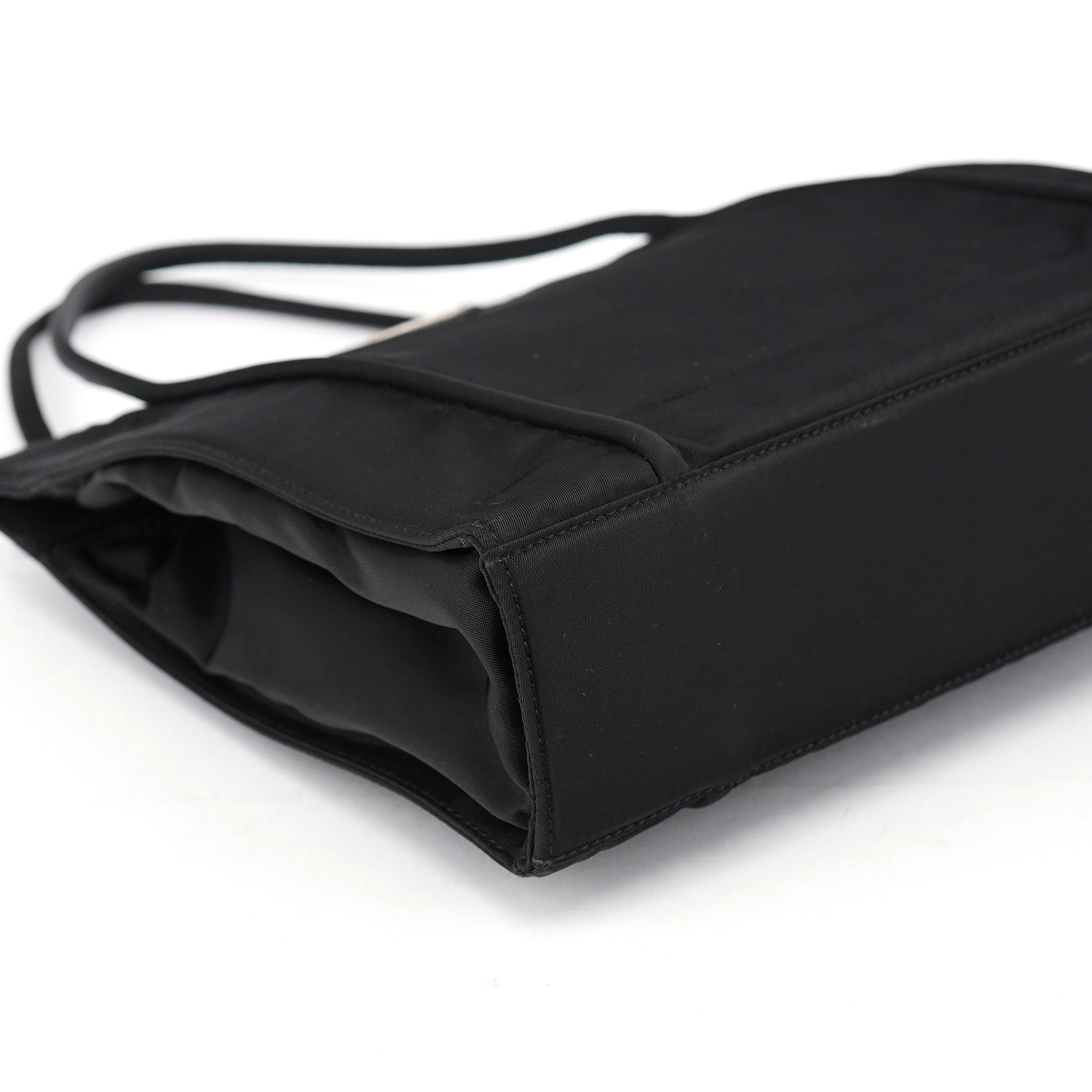 Black Tessuto Nylon Tote Bag