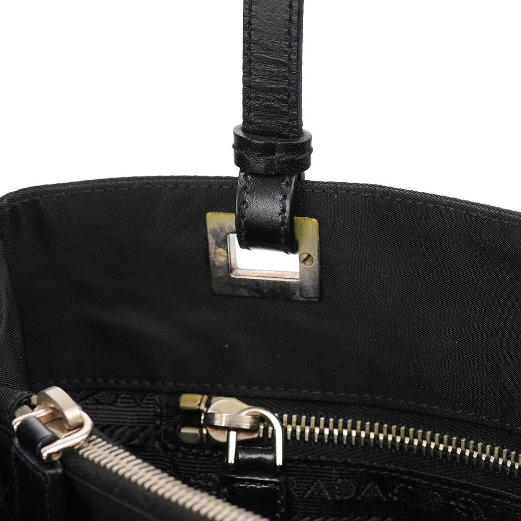 Black Tessuto Nylon Tote Bag