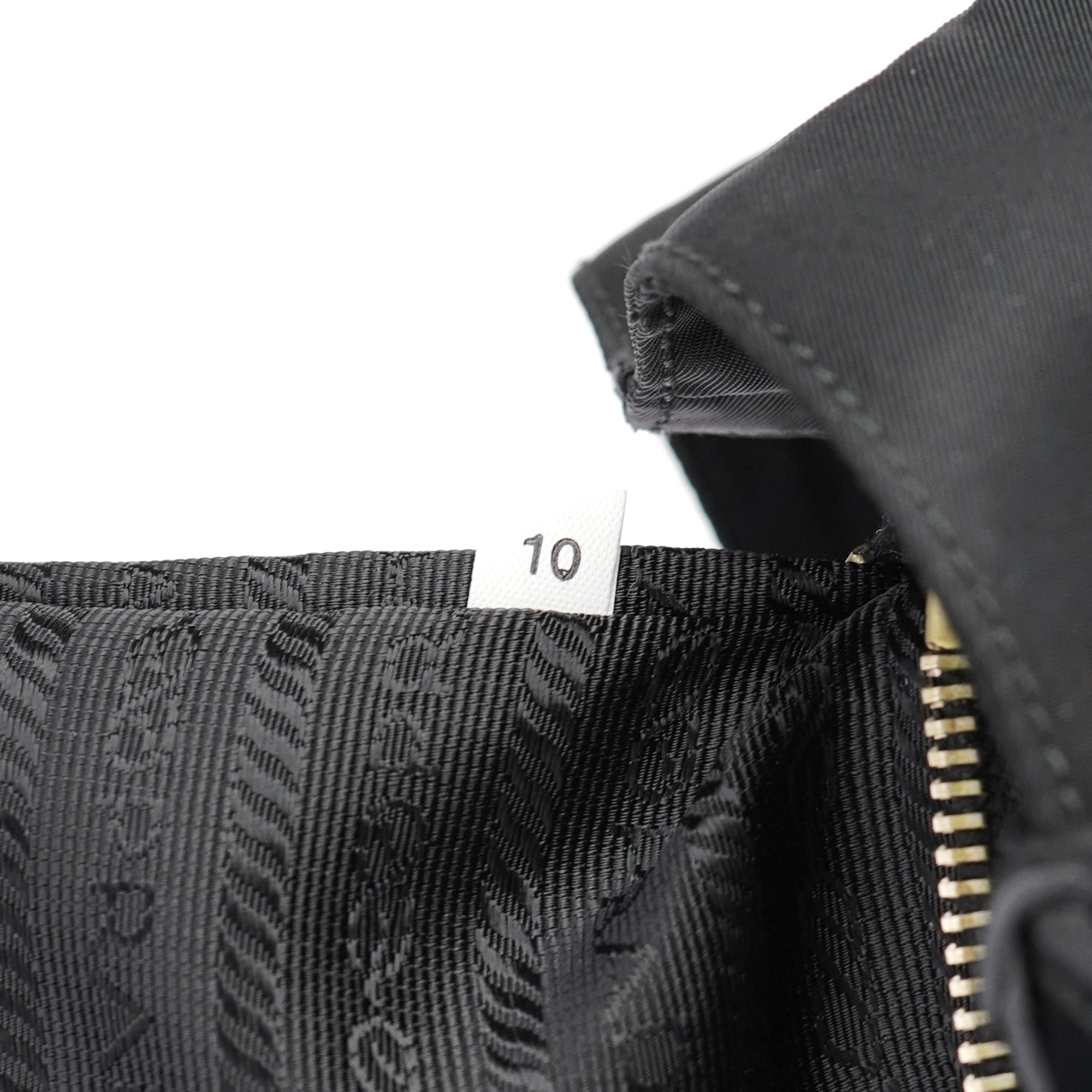 Black Tessuto Nylon Tote Bag