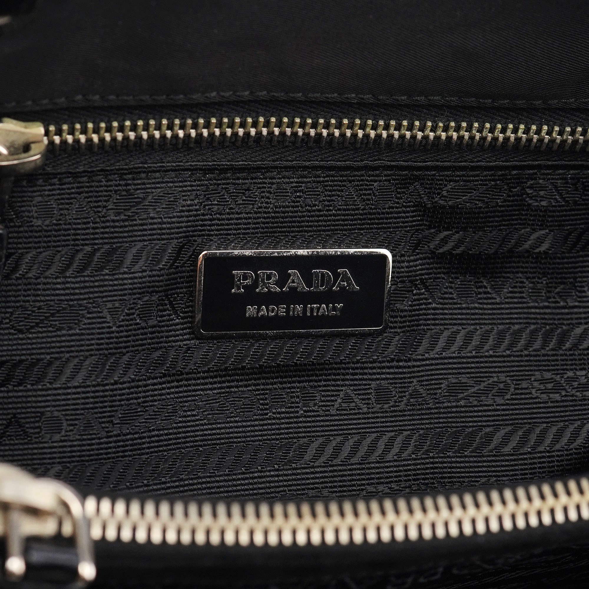 Black Tessuto Nylon Tote Bag