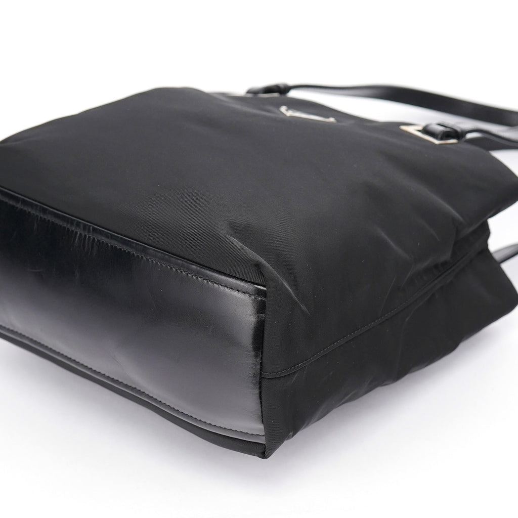 Black Tessuto Nylon Tote Bag