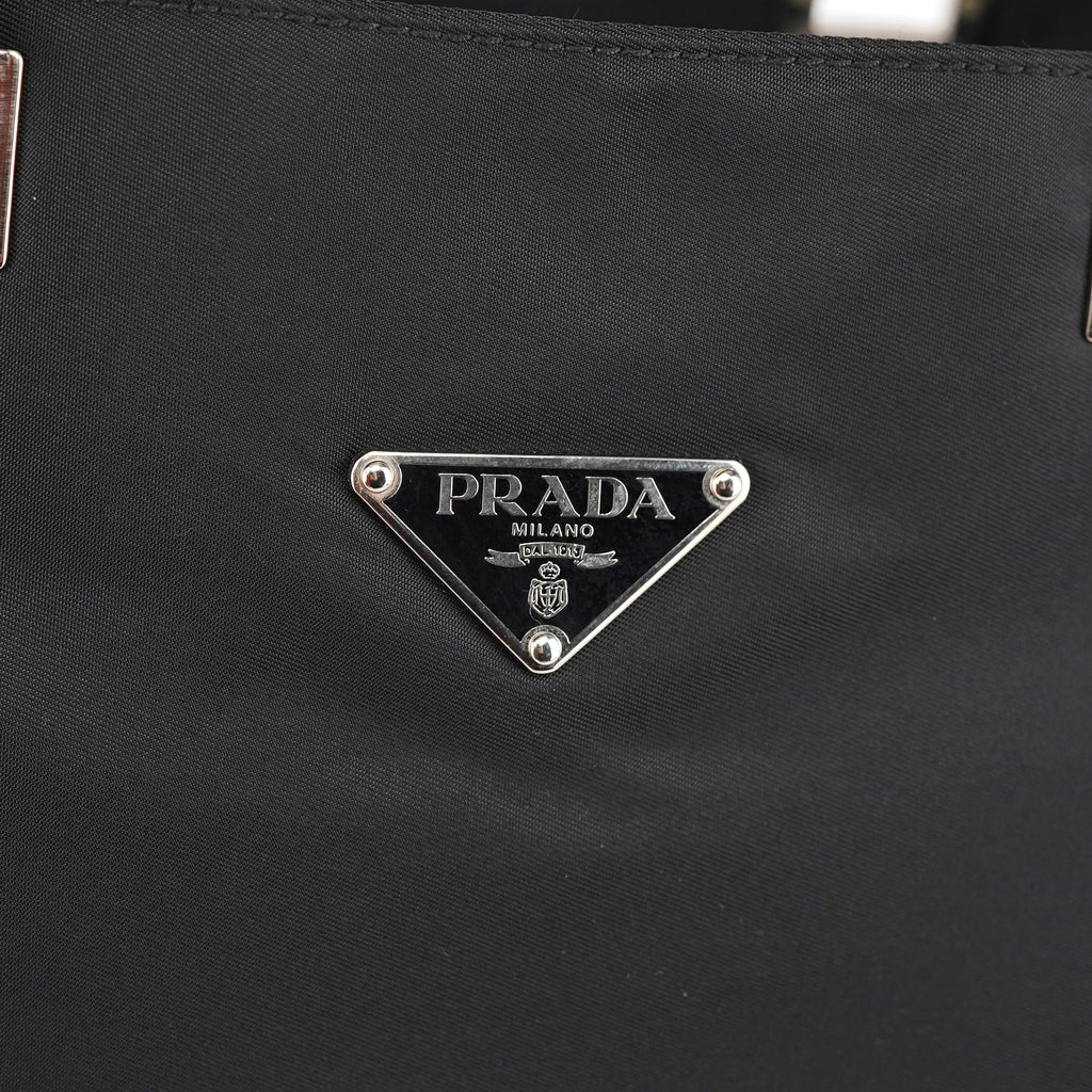 Black Tessuto Nylon Tote Bag