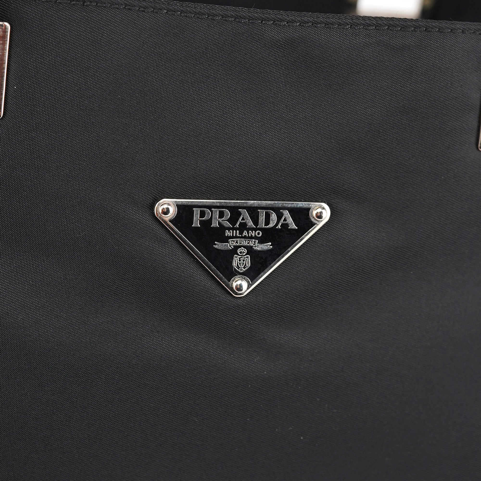 Black Tessuto Nylon Tote Bag