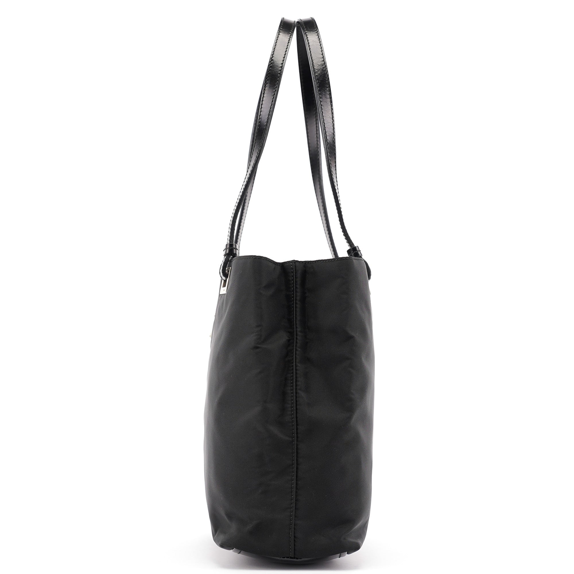 Black Tessuto Nylon Tote Bag