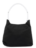 Black Tessuto Plastic Shoulder Bag