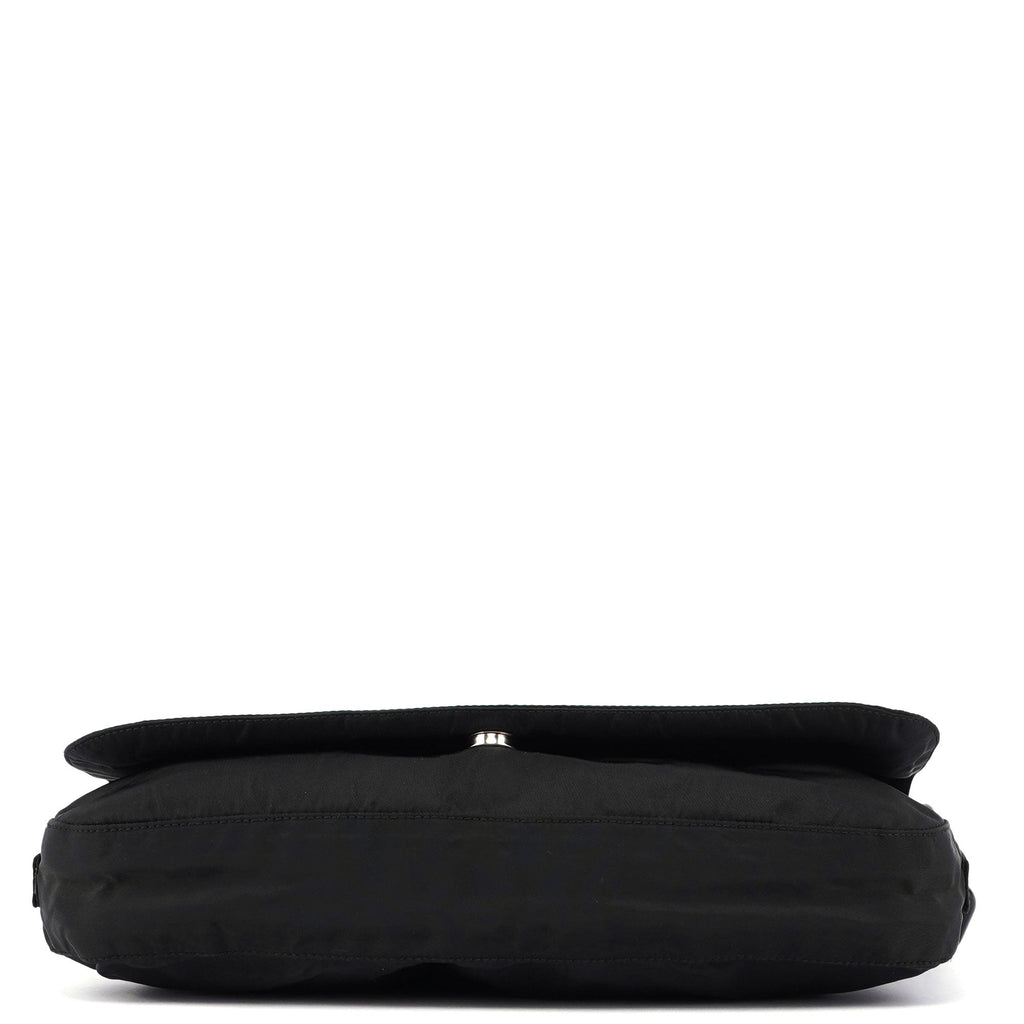 Black Tessuto Plastic Shoulder Bag