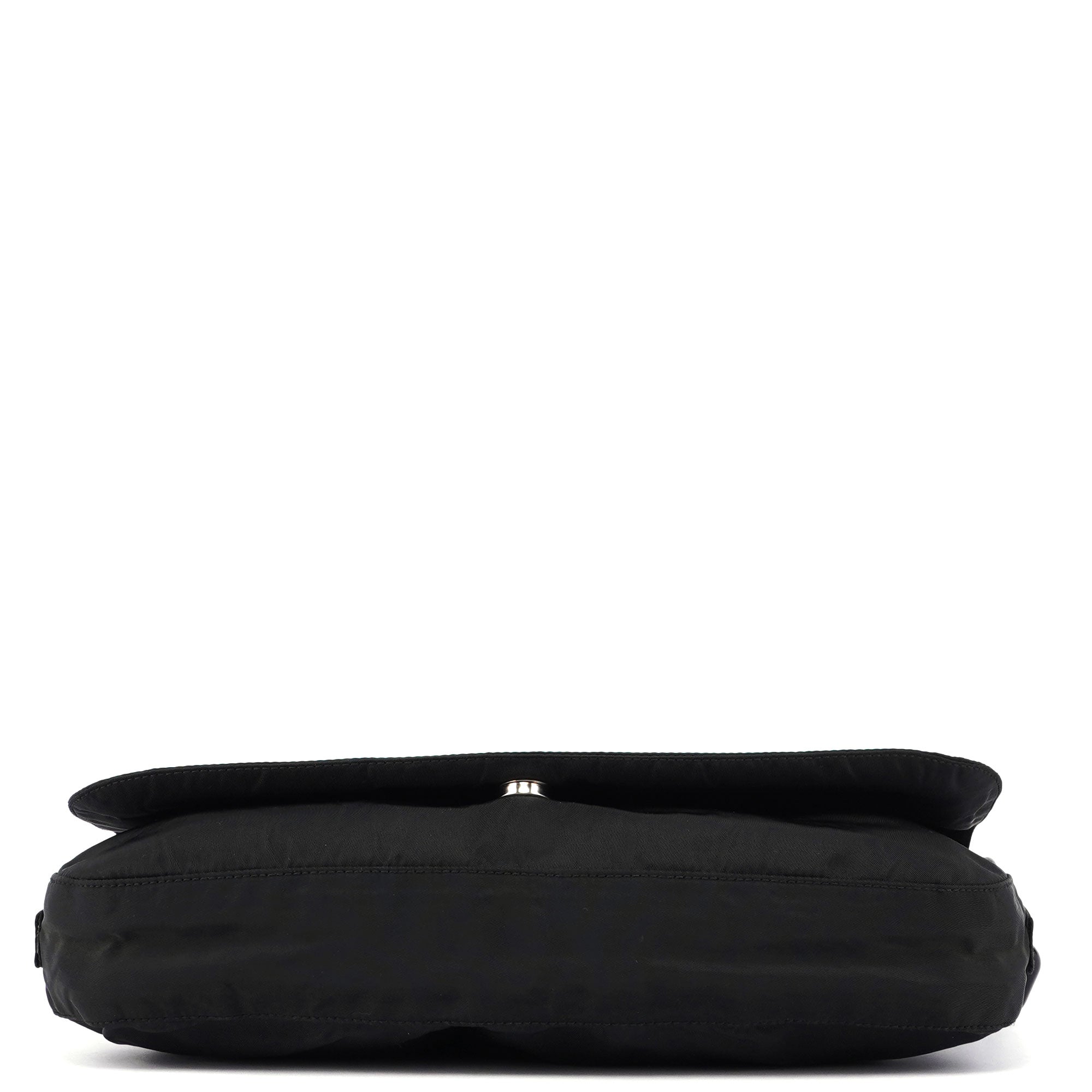 Black Tessuto Plastic Shoulder Bag