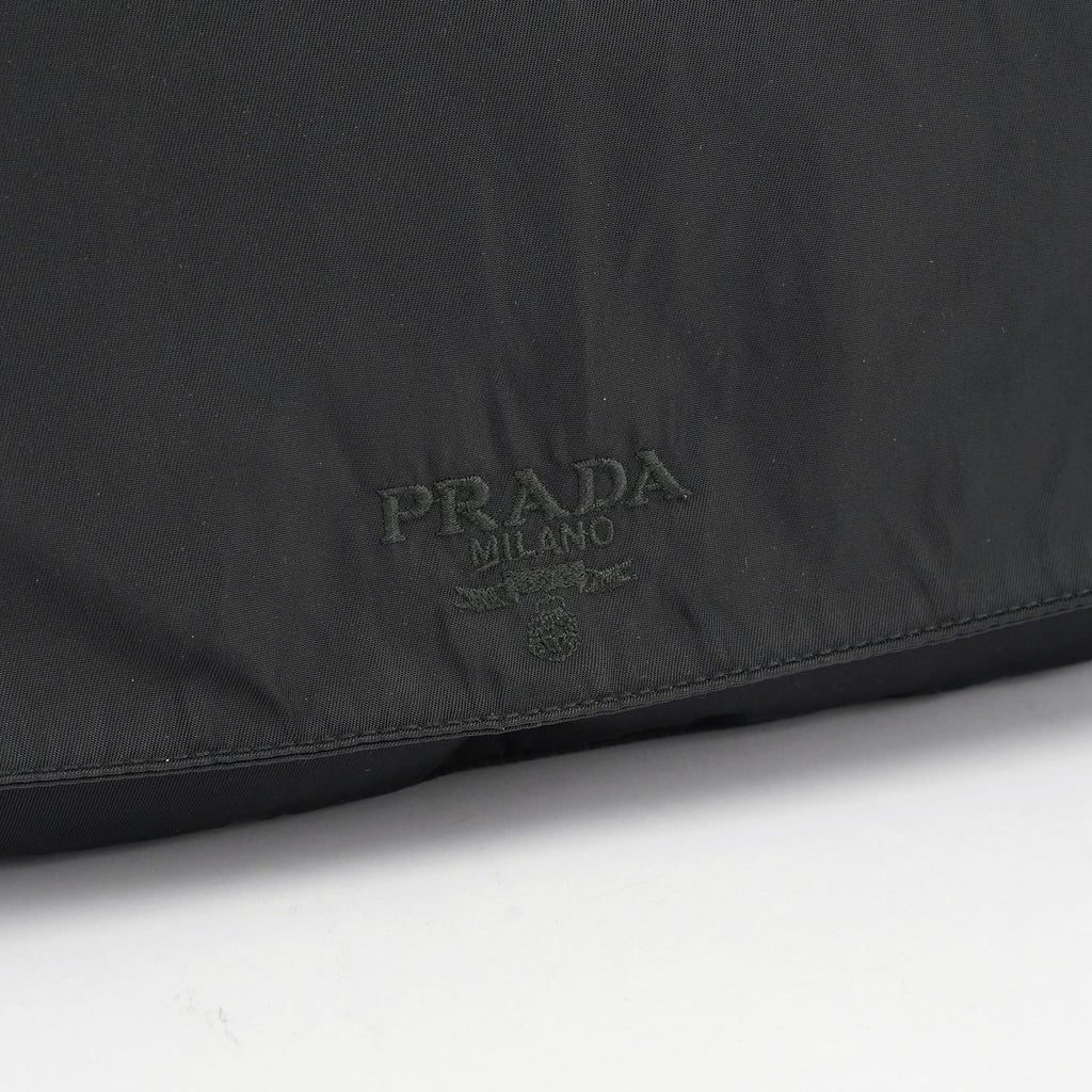 Black Tessuto Plastic Shoulder Bag