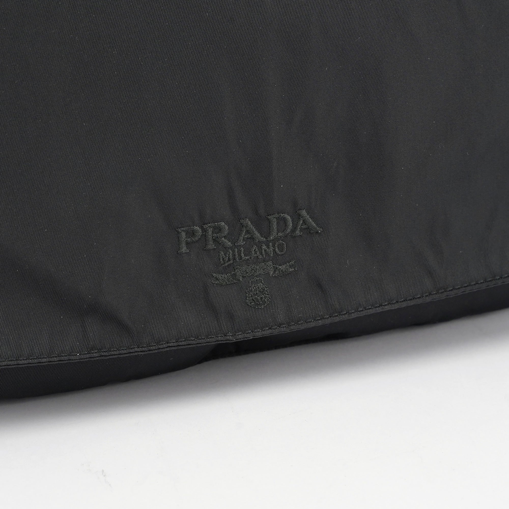 Black Tessuto Plastic Shoulder Bag