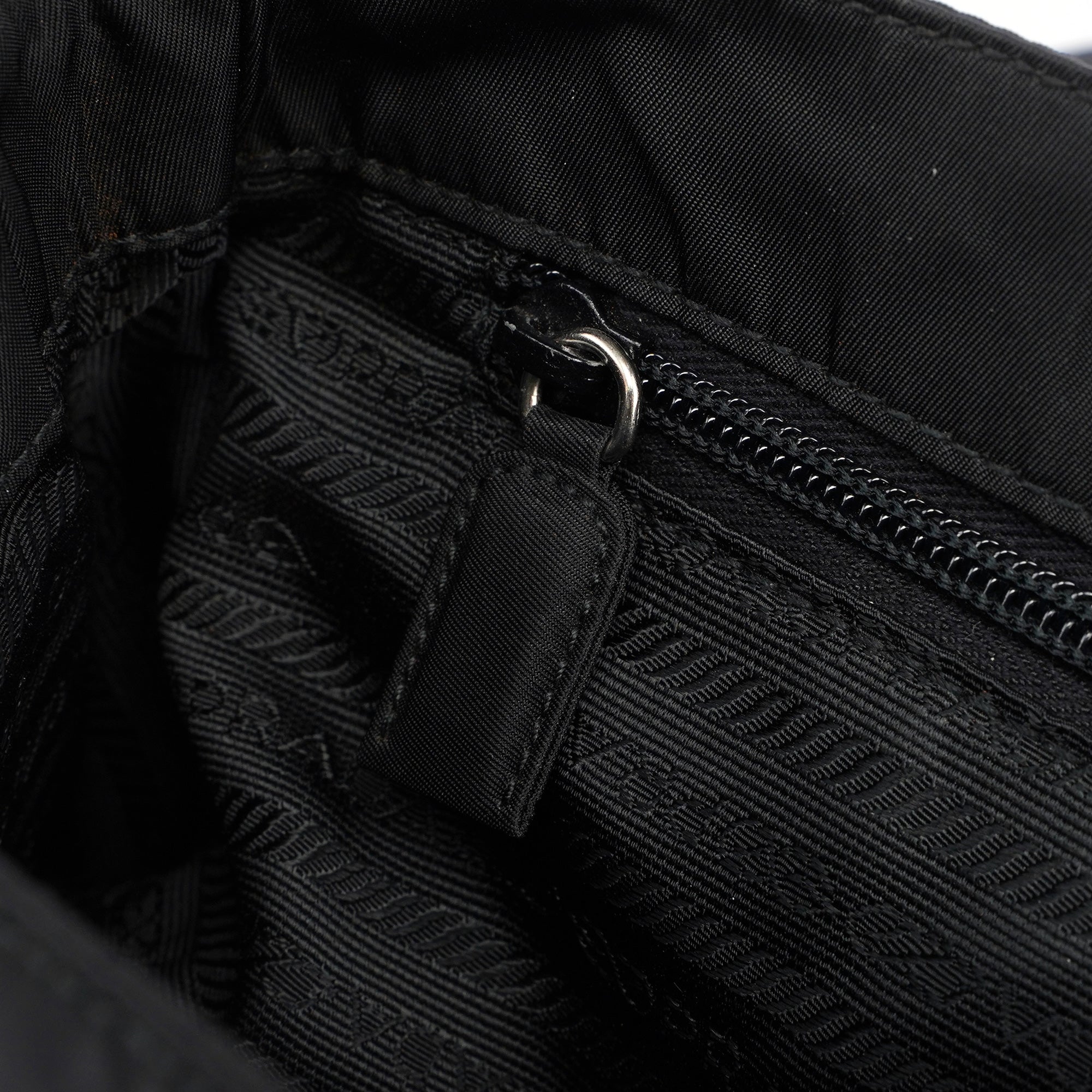 Black Tessuto Plastic Shoulder Bag