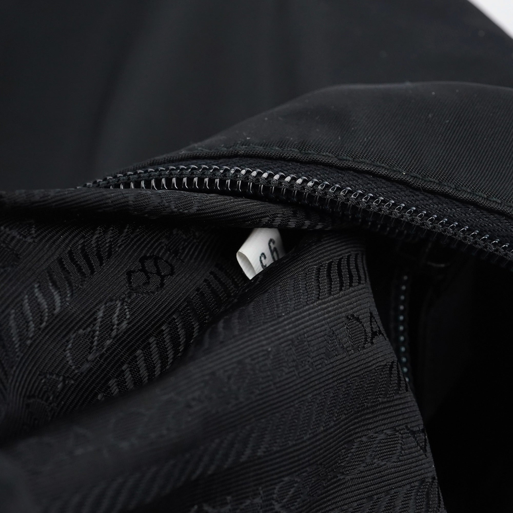 Black Tessuto Spazzolato Hobo Shoulder Bag