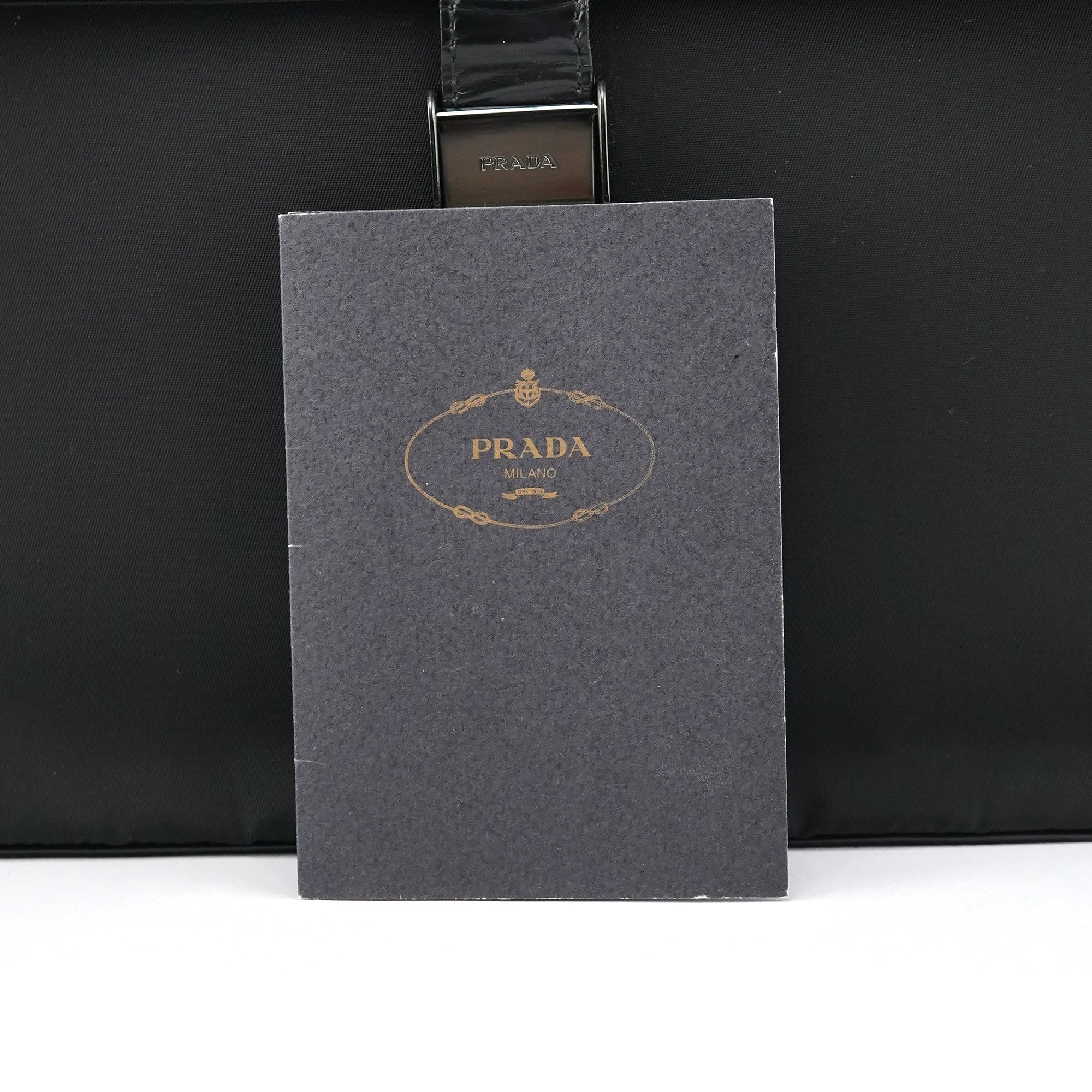 Black Tessuto Spazzolato Nylon Shoulder Bag