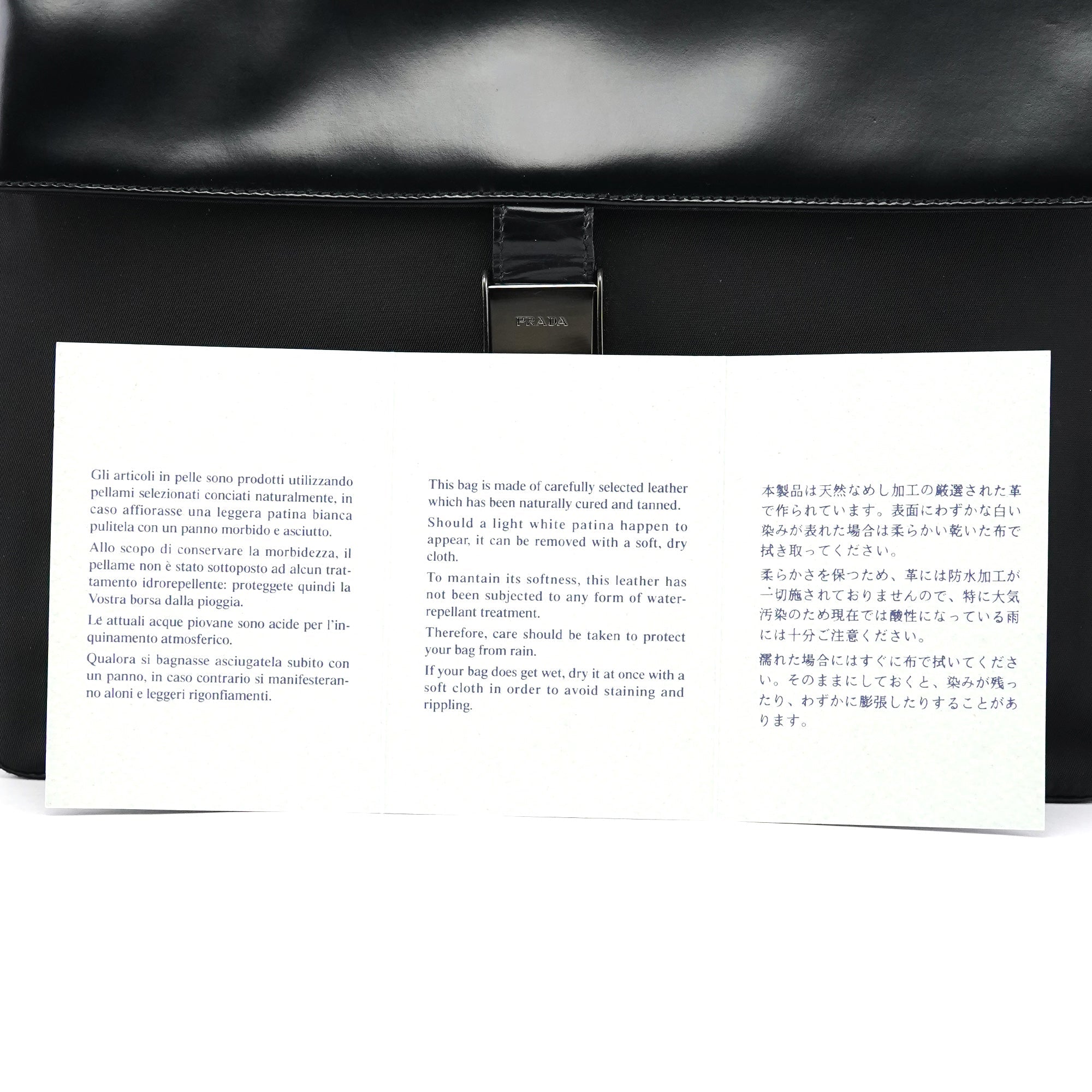 Black Tessuto Spazzolato Nylon Shoulder Bag