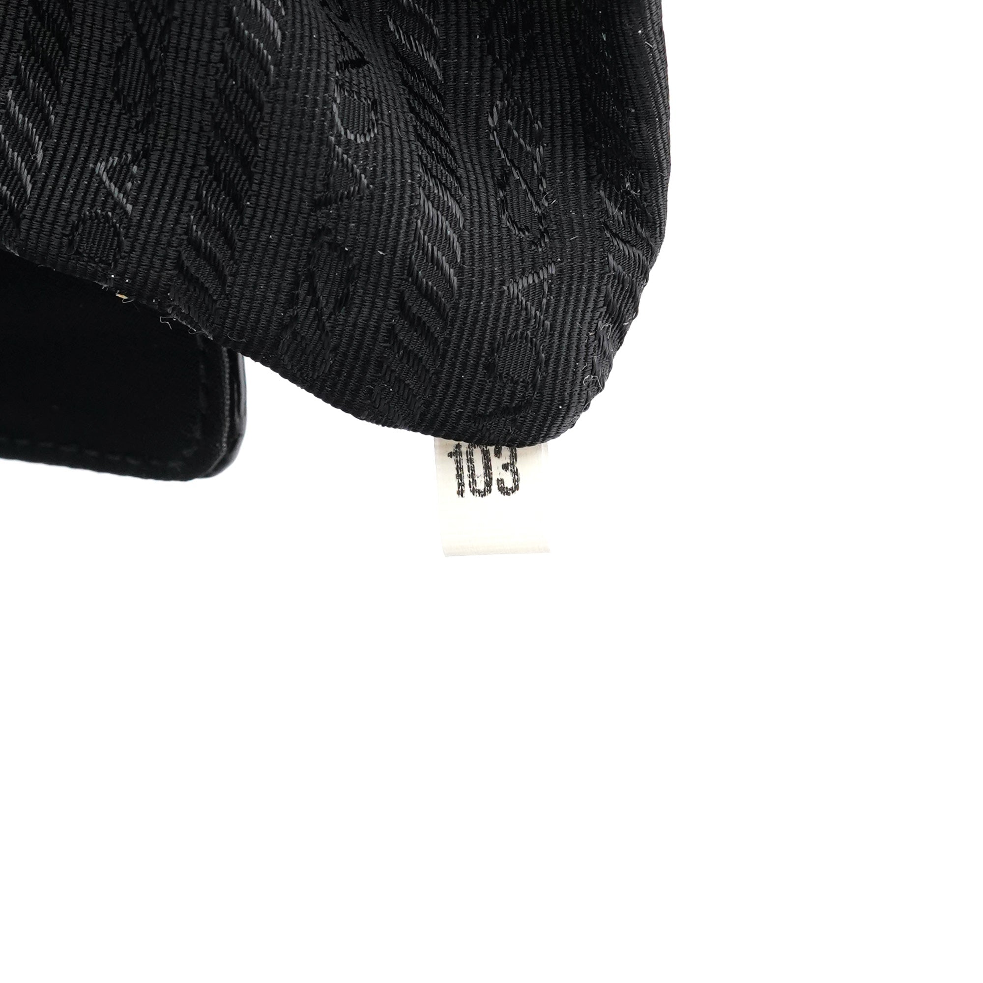Black Tessuto Spazzolato Nylon Shoulder Bag
