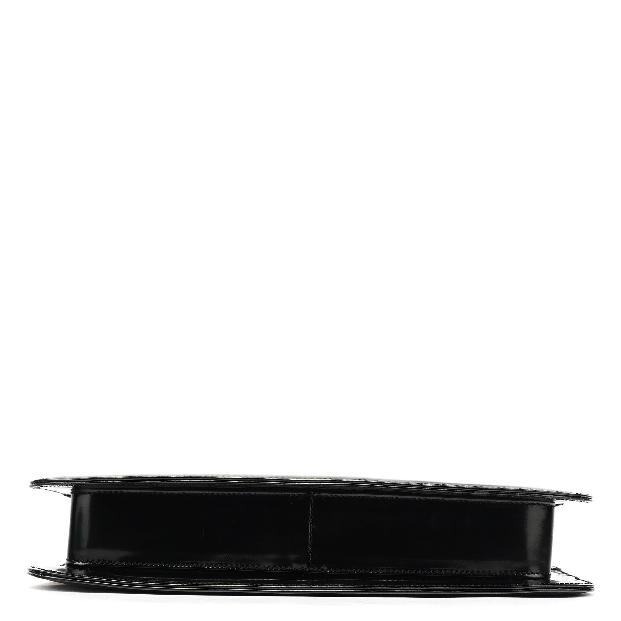Black Tessuto Spazzolato Shoulder Bag