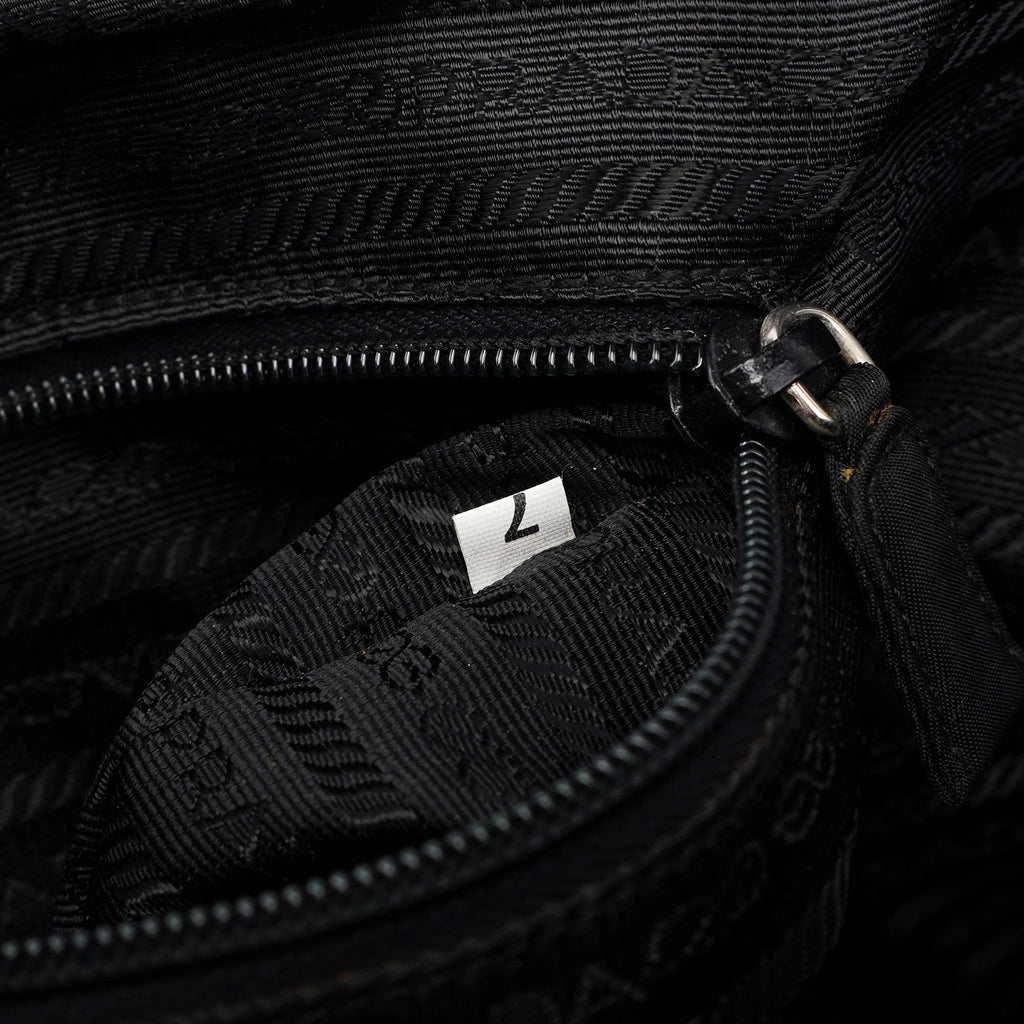 Black Tessuto Spazzolato Tote Bag