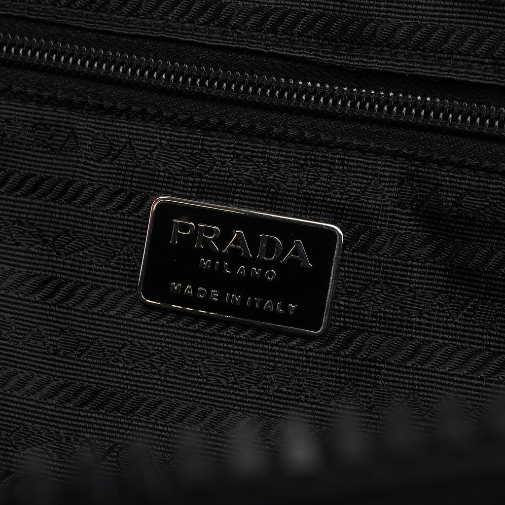 Black Tessuto Spazzolato Tote Bag