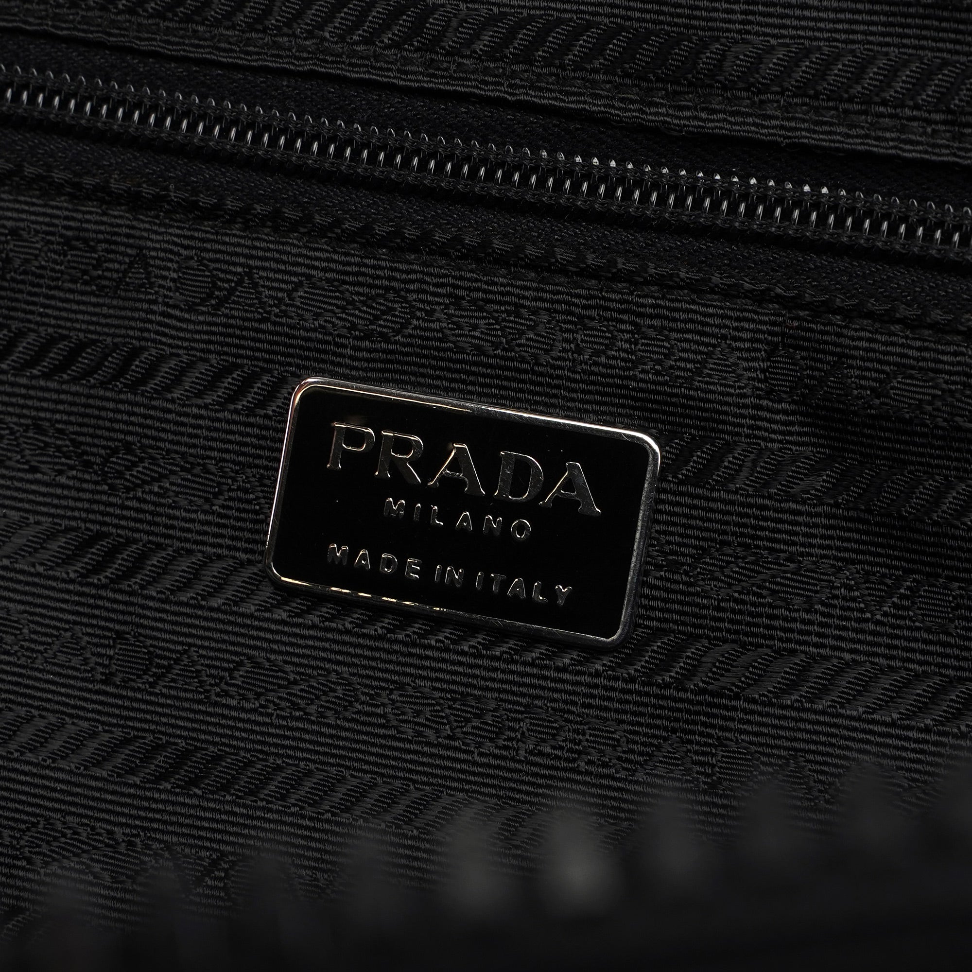 Black Tessuto Spazzolato Tote Bag