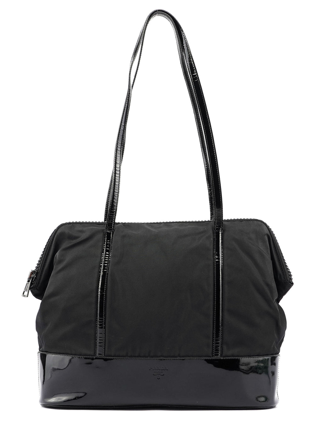Black Tessuto Spazzolato Tote Bag