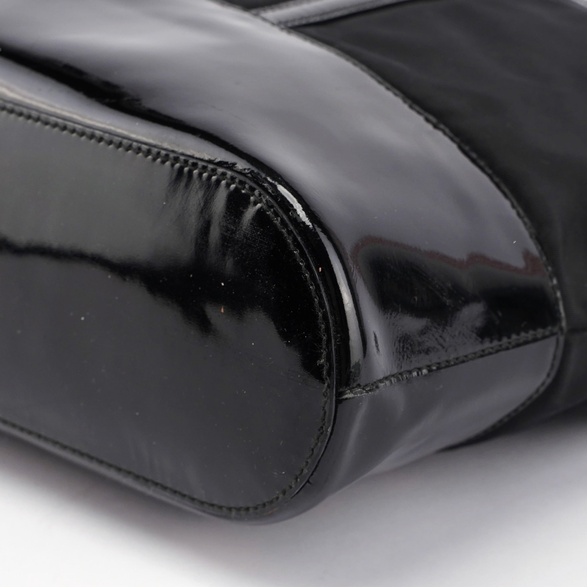 Black Tessuto Spazzolato Tote Bag