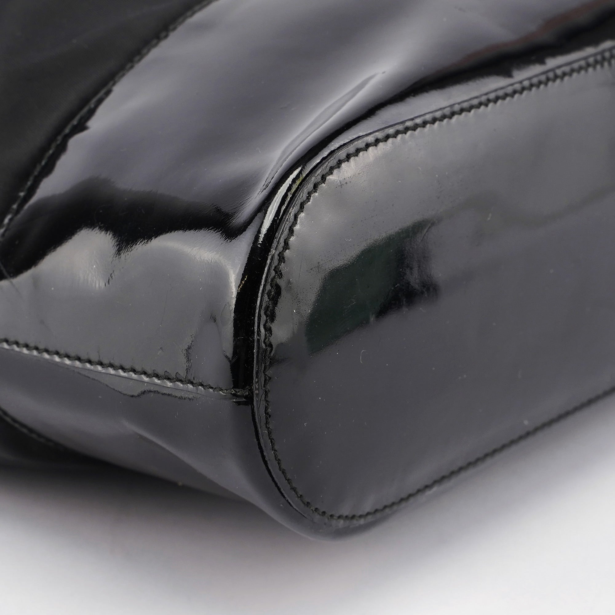 Black Tessuto Spazzolato Tote Bag