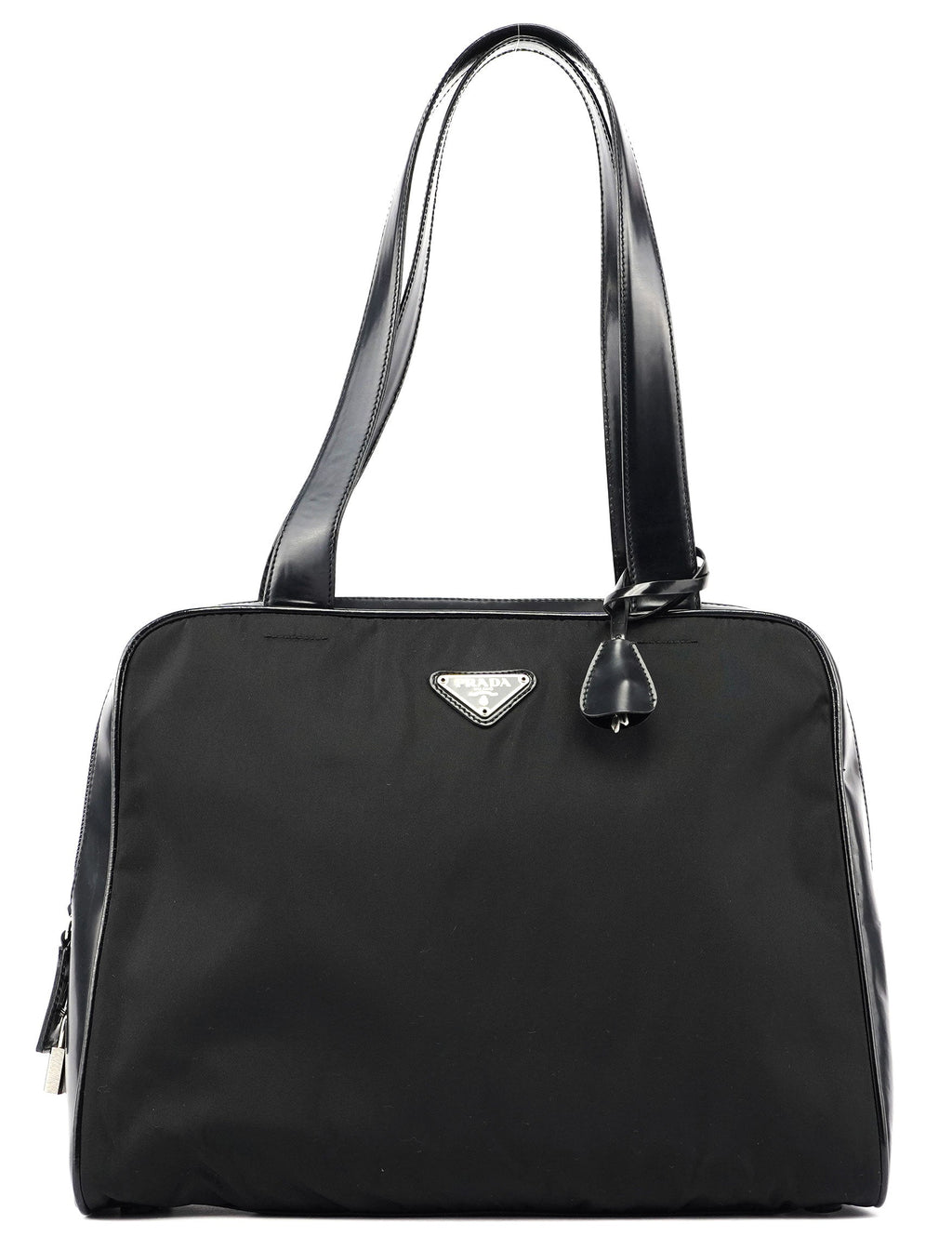 Black Tessuto Spazzolato Tote Bag