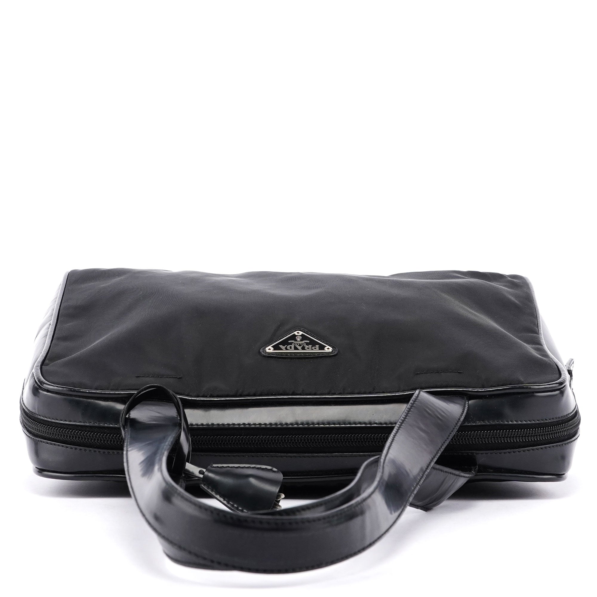 Black Tessuto Spazzolato Tote Bag