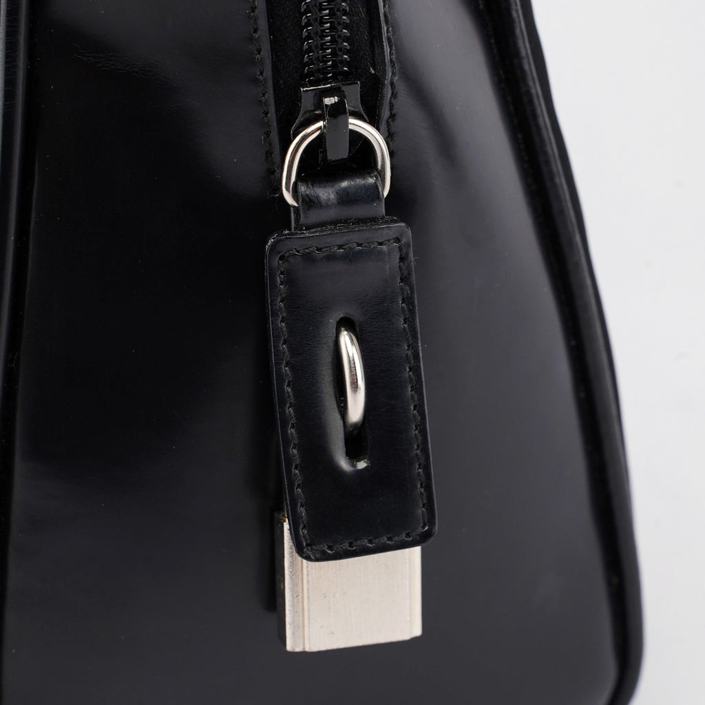 Black Tessuto Spazzolato Tote Bag
