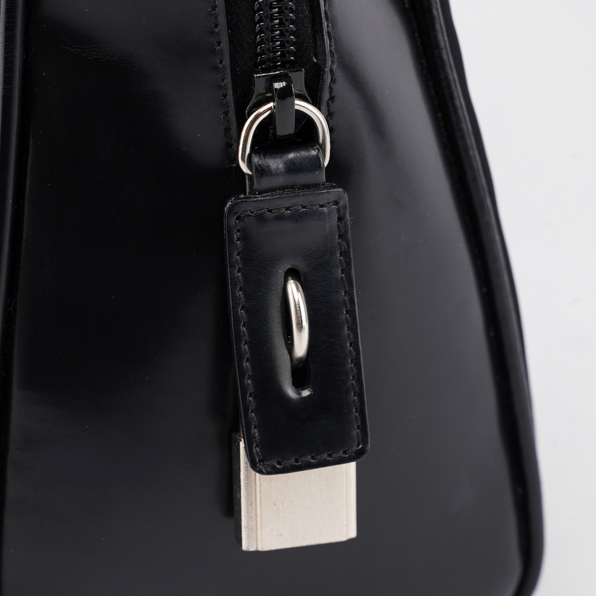 Black Tessuto Spazzolato Tote Bag