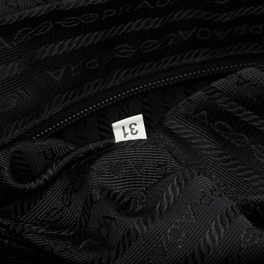 Black Tessuto Spazzolato Tote Bag