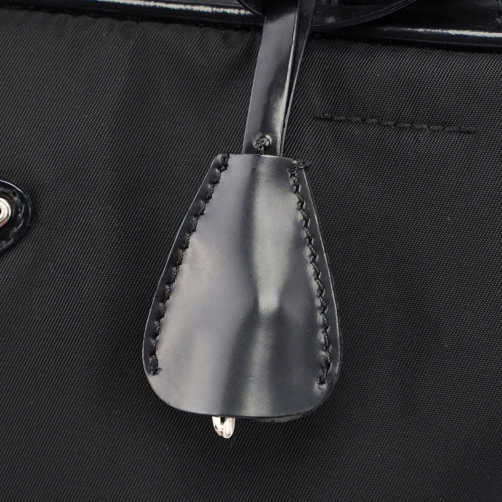 Black Tessuto Spazzolato Tote Bag