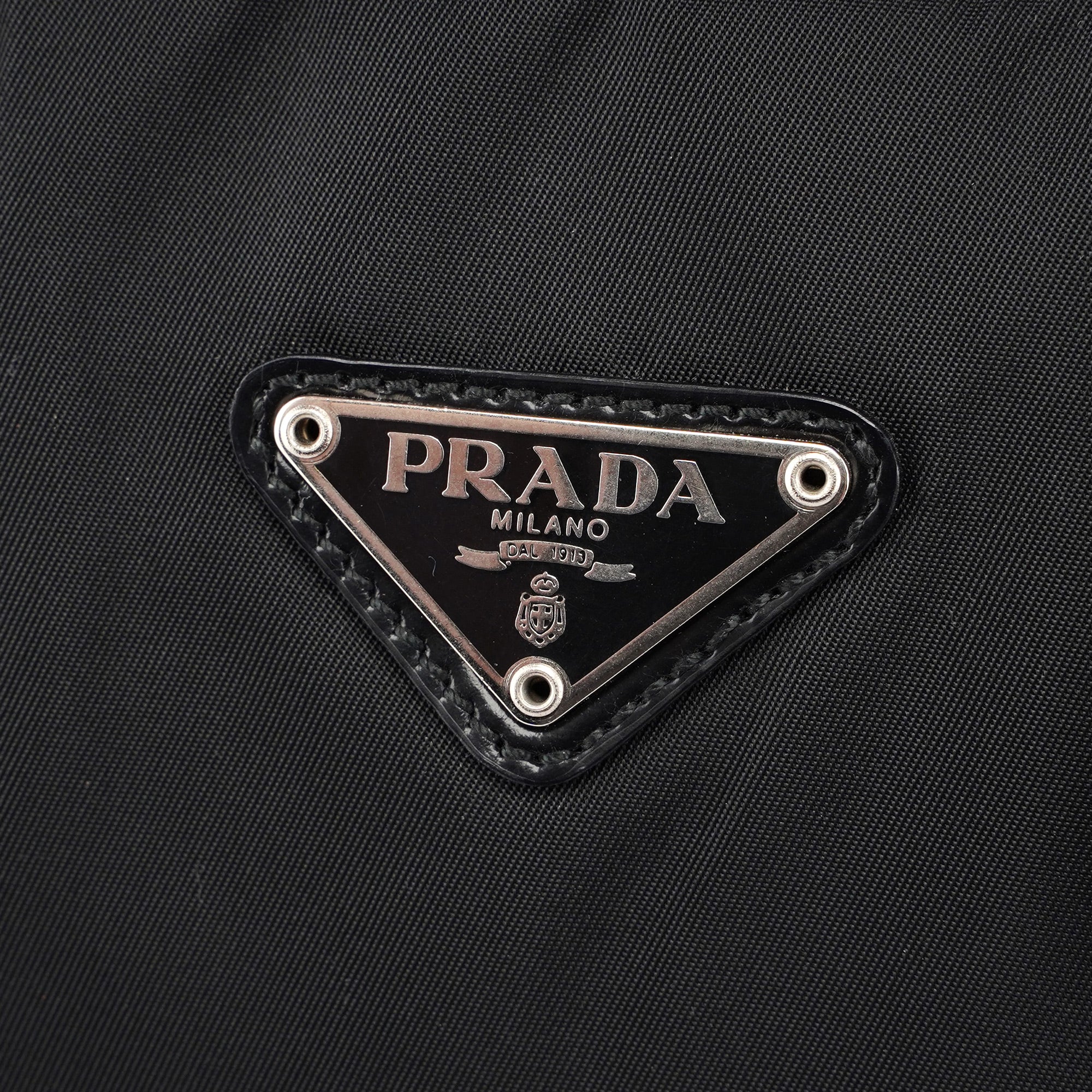 Black Tessuto Spazzolato Tote Bag
