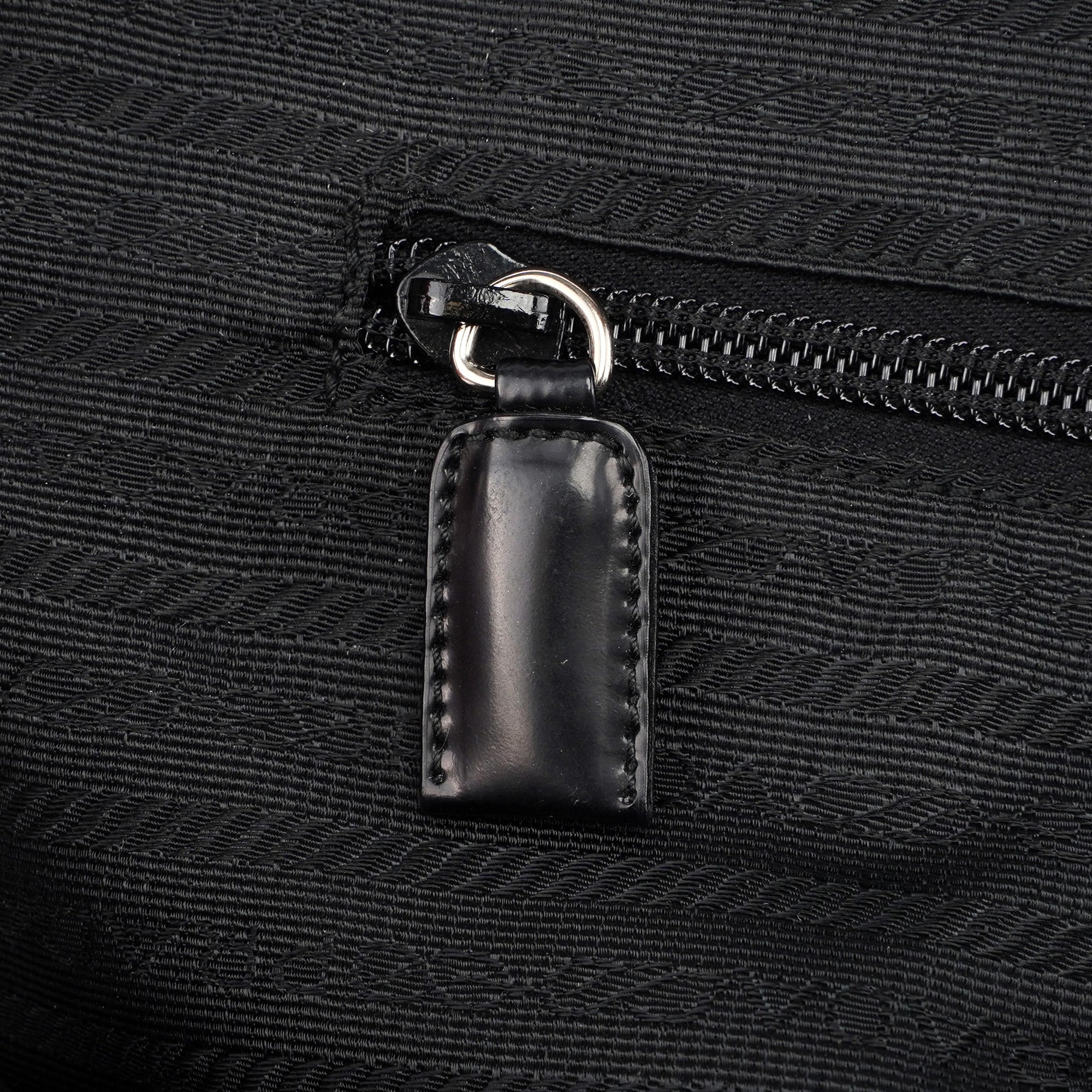 Black Tessuto Spazzolato Tote Bag