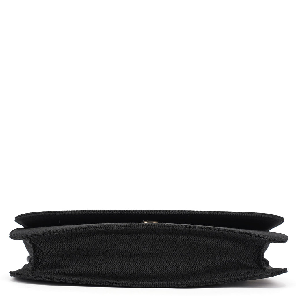 Black Tessuto Swing Chain Shoulder Bag