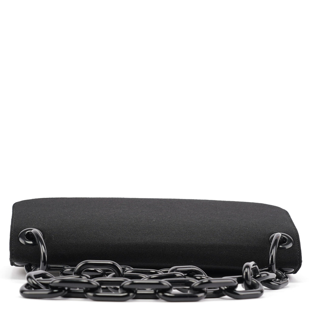 Black Tessuto Swing Chain Shoulder Bag