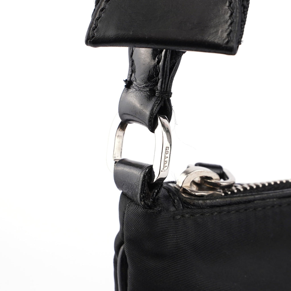Black Tessuto Vitello Crossbody Bag