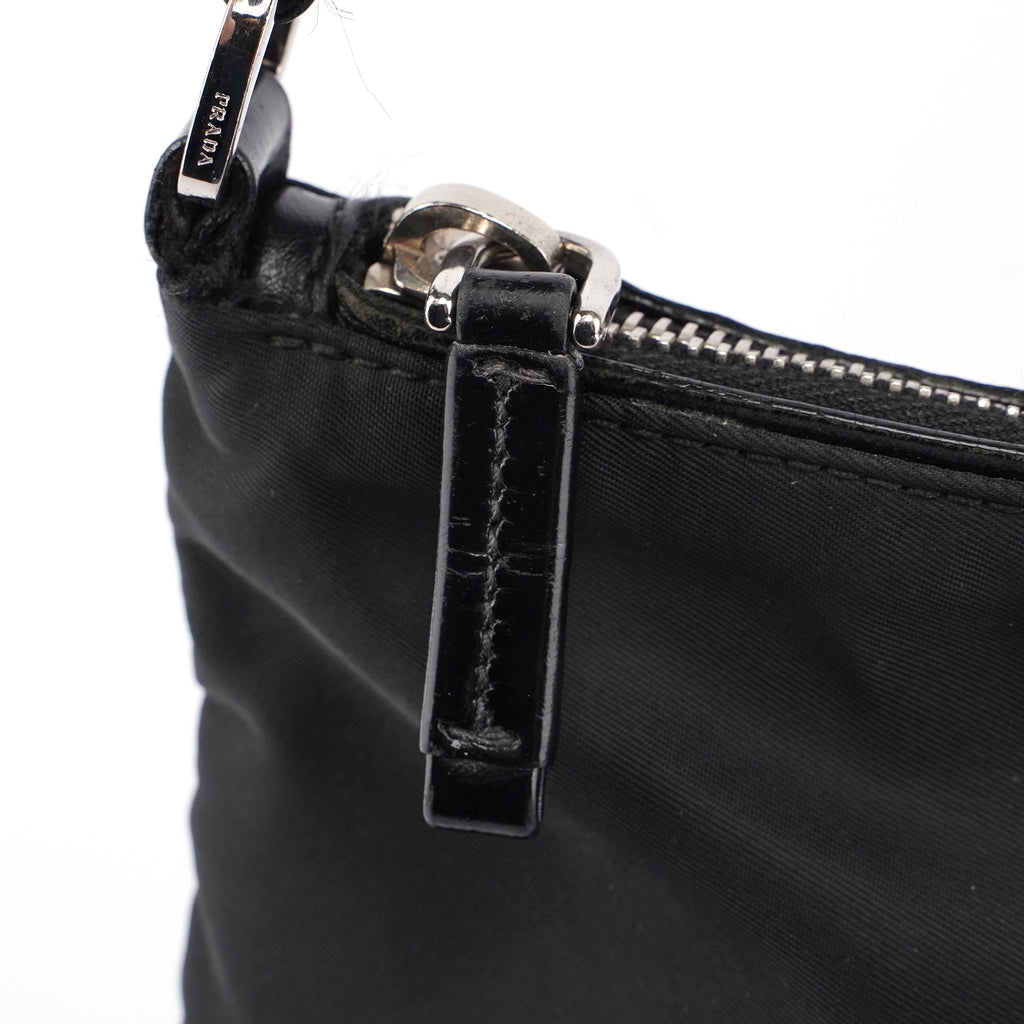 Black Tessuto Vitello Crossbody Bag